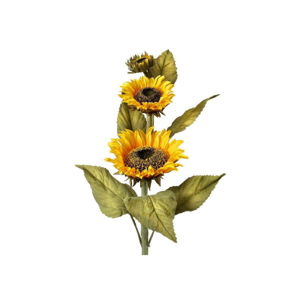Deluxe Sunflower and Bud 22" Yellow