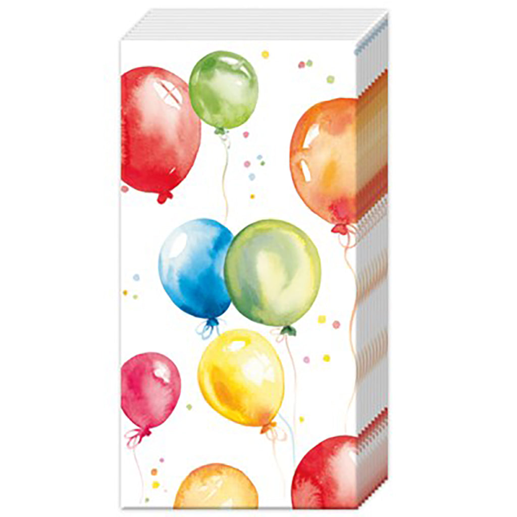 Birthday Balloons Pocket Tissue