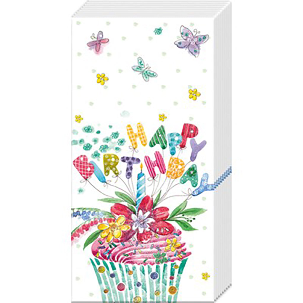 Birthday Cupcake Pocket Tissue