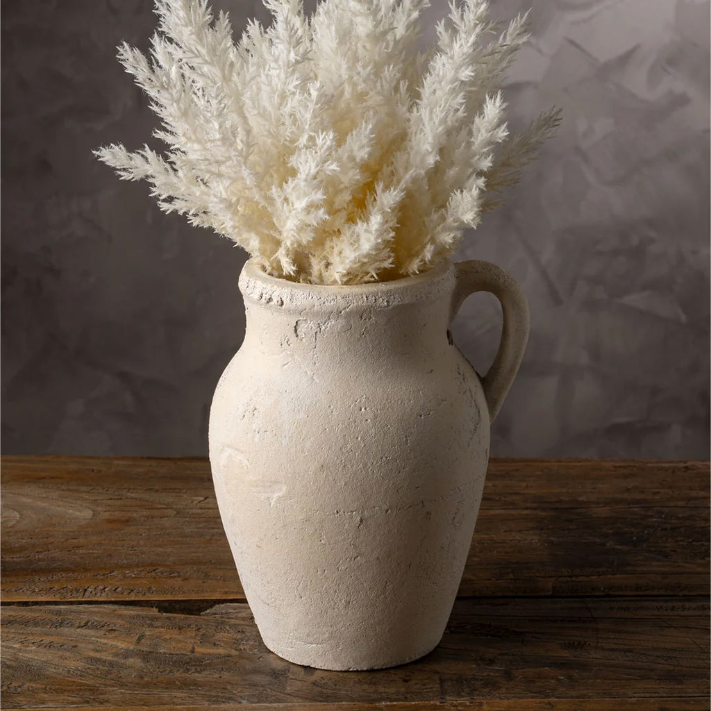Rhodes Pitcher Vase Cream