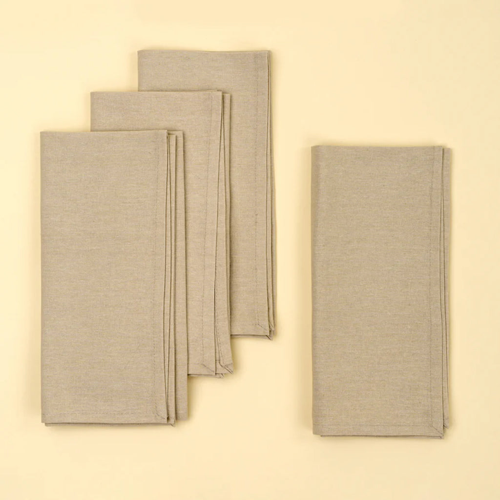 Calla Cotton Napkins set of 4 Light Grey