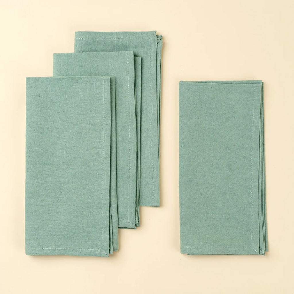 Calla Cotton Napkins set of 4 Seagreen