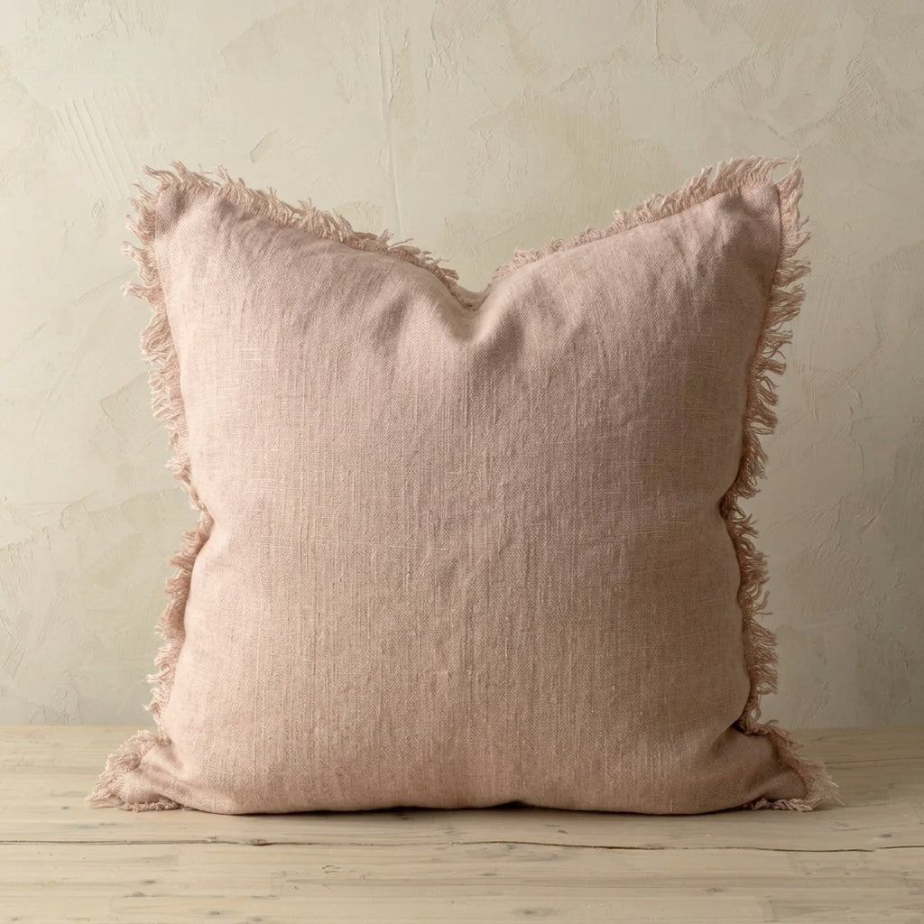 Lina Linen Pillow Dove 24x24"