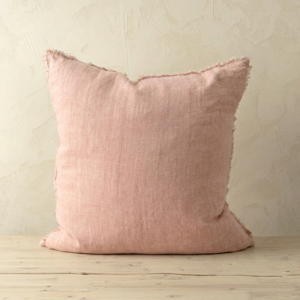 Lina Linen Pillow Peony 24x24"