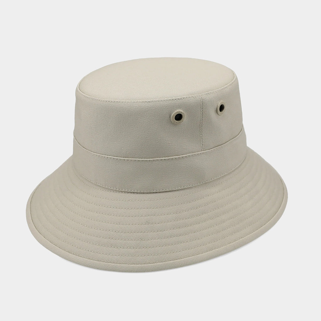 Tilley Wide Brim Canvas Sun Bucket Stone