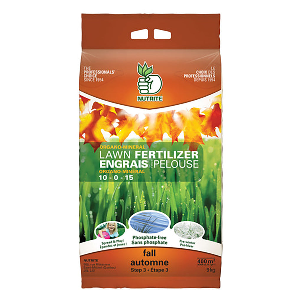 Nutrite Mineral Lawn Fertilizer - Fall 10-0-15