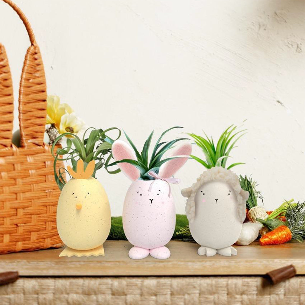 Scout With Tillandsia 2" Easter Dish Garden