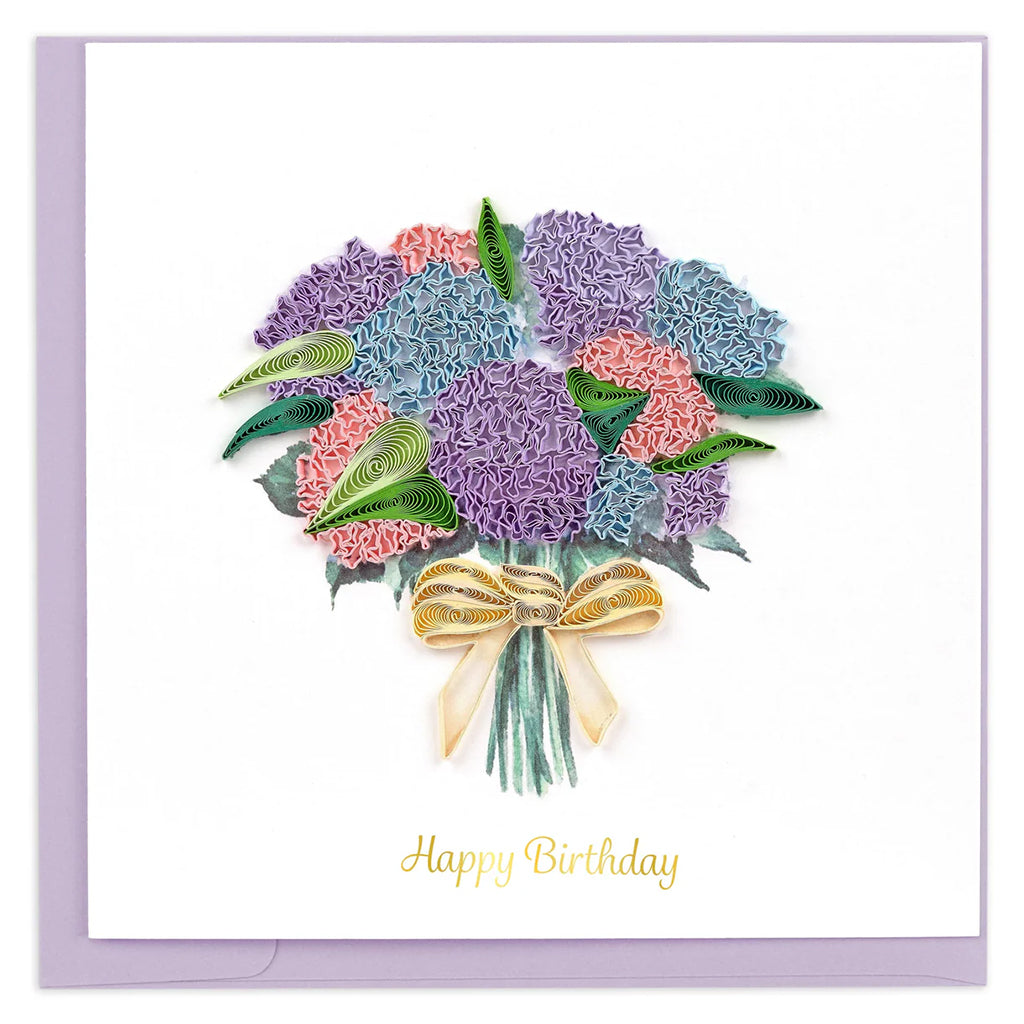 Hydrangea Bouquet Quilling Card