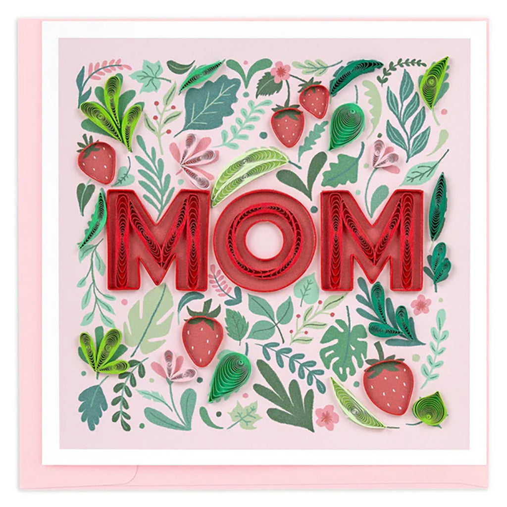Strawberry Mom Quilling Card
