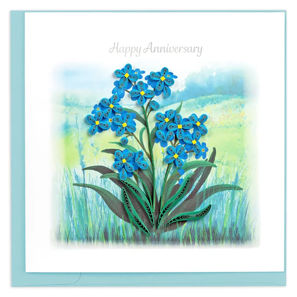 Happy Anniversary Forget-Me-Not Quilling Card