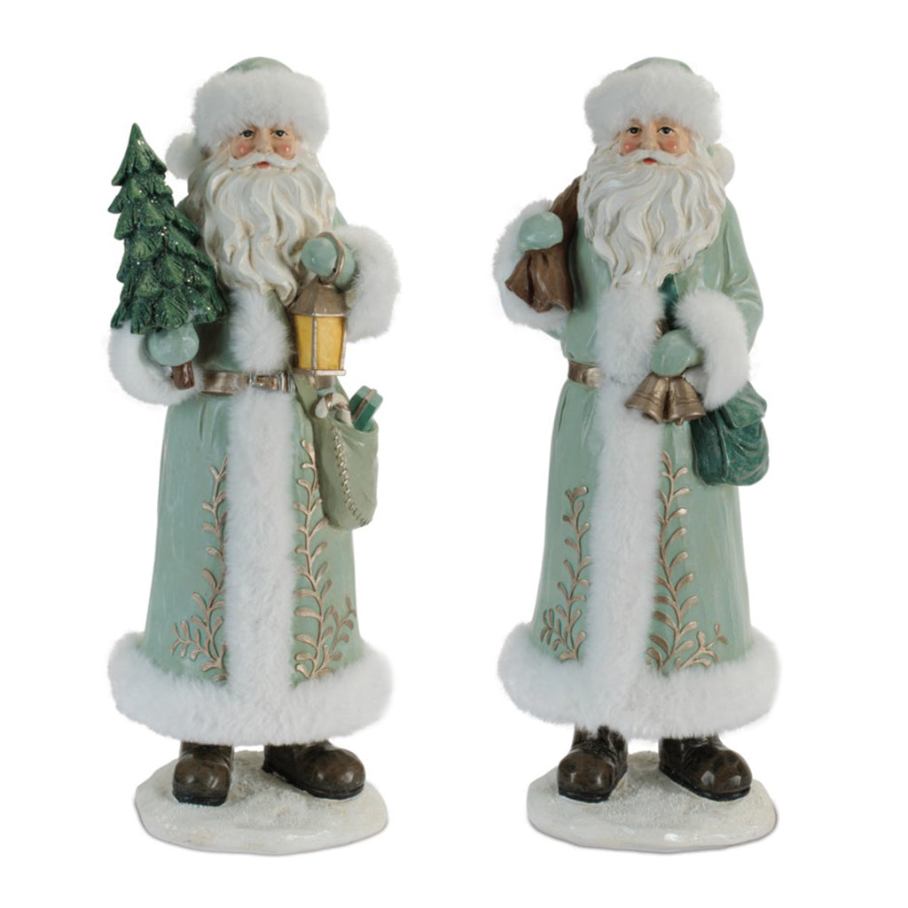 Santa Statue Sage 14"