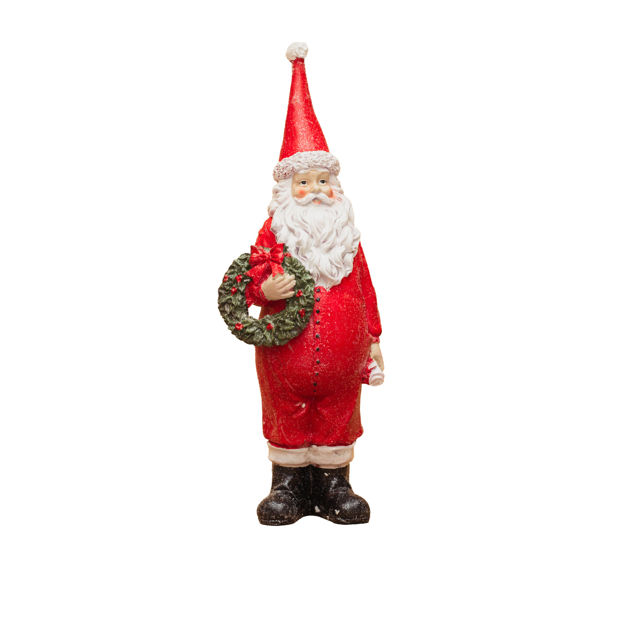 Santa with Wreath 14"