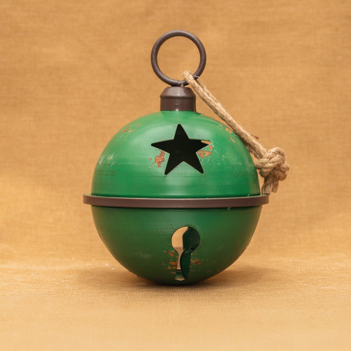 Green Metal Bell Ornament