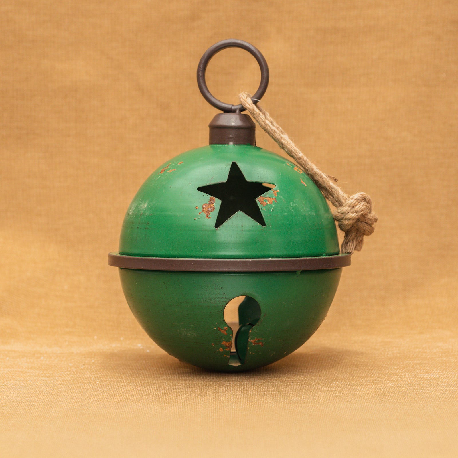 Green Metal Bell Ornament
