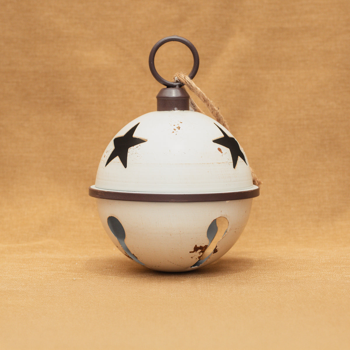 White Metal Bell Ornament