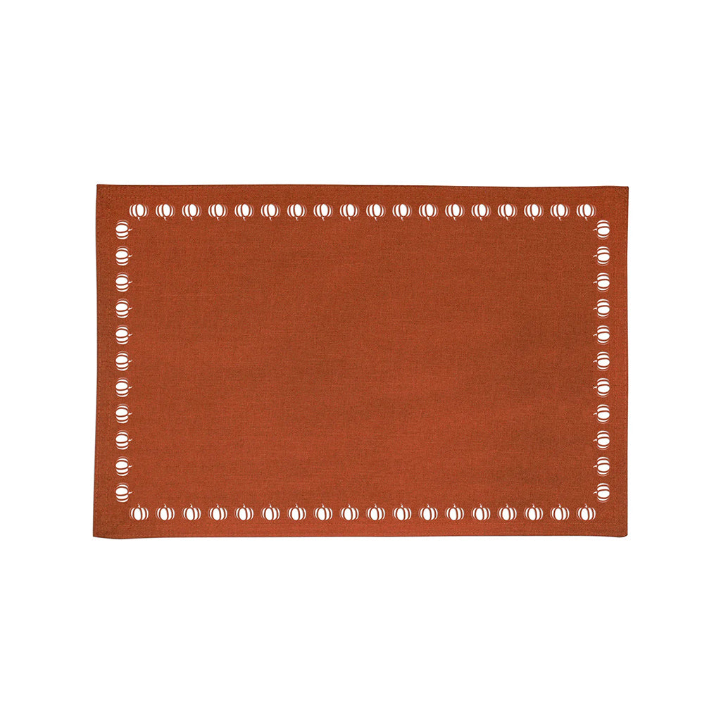 Pumpkin Hemstitch Placemat 13x19"