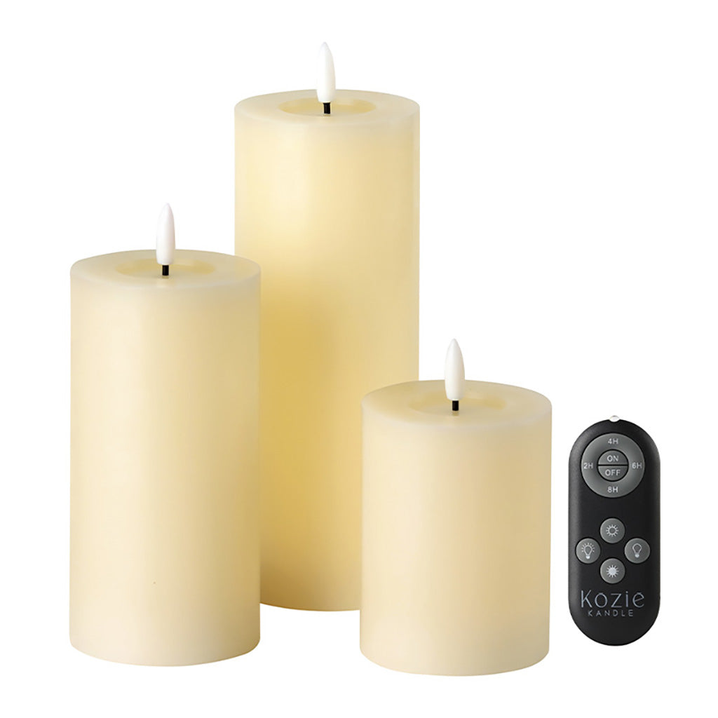 Cream LED Candles Gift Box