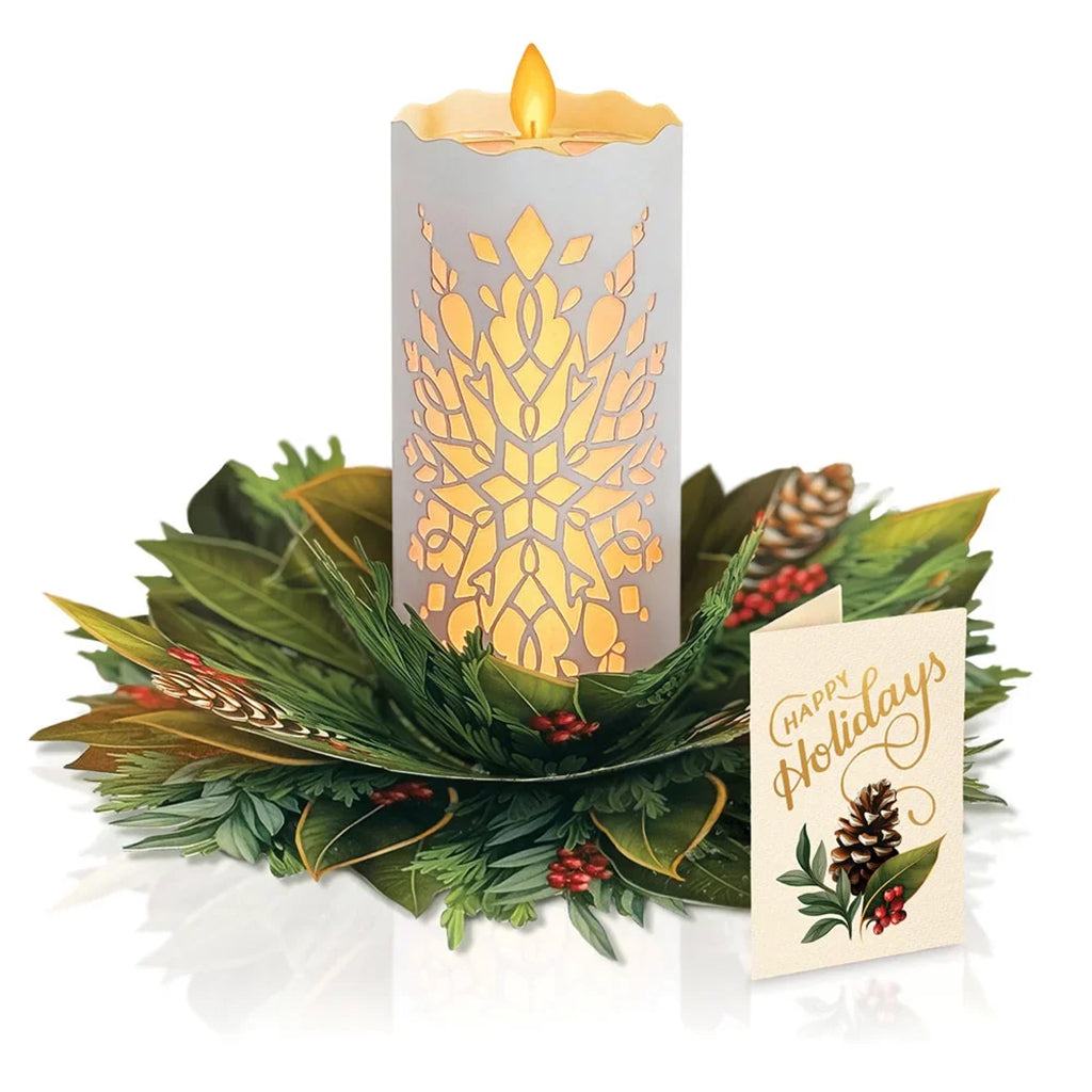 Holiday Candle Light-Up Card