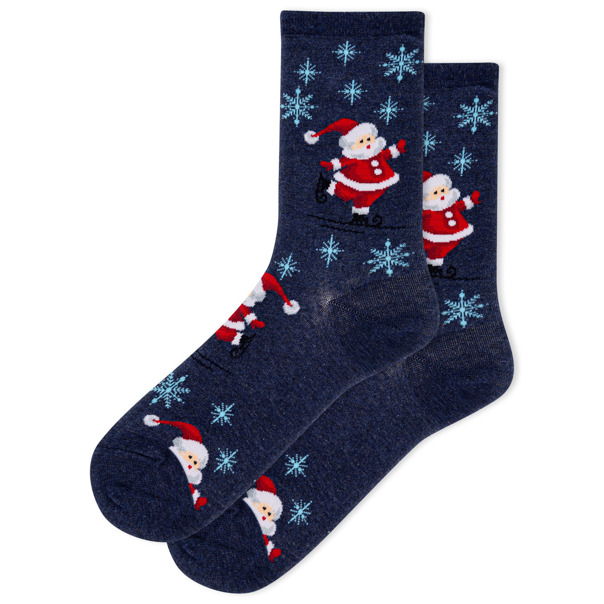 Skating Santa Women's Hot Sox