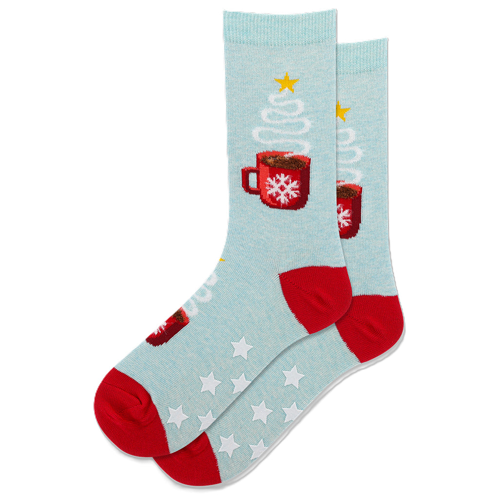 Christmas Coffee Non Skid Women's Hot Sox