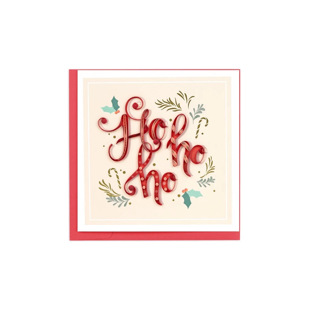 HO HO HO Quilling Card