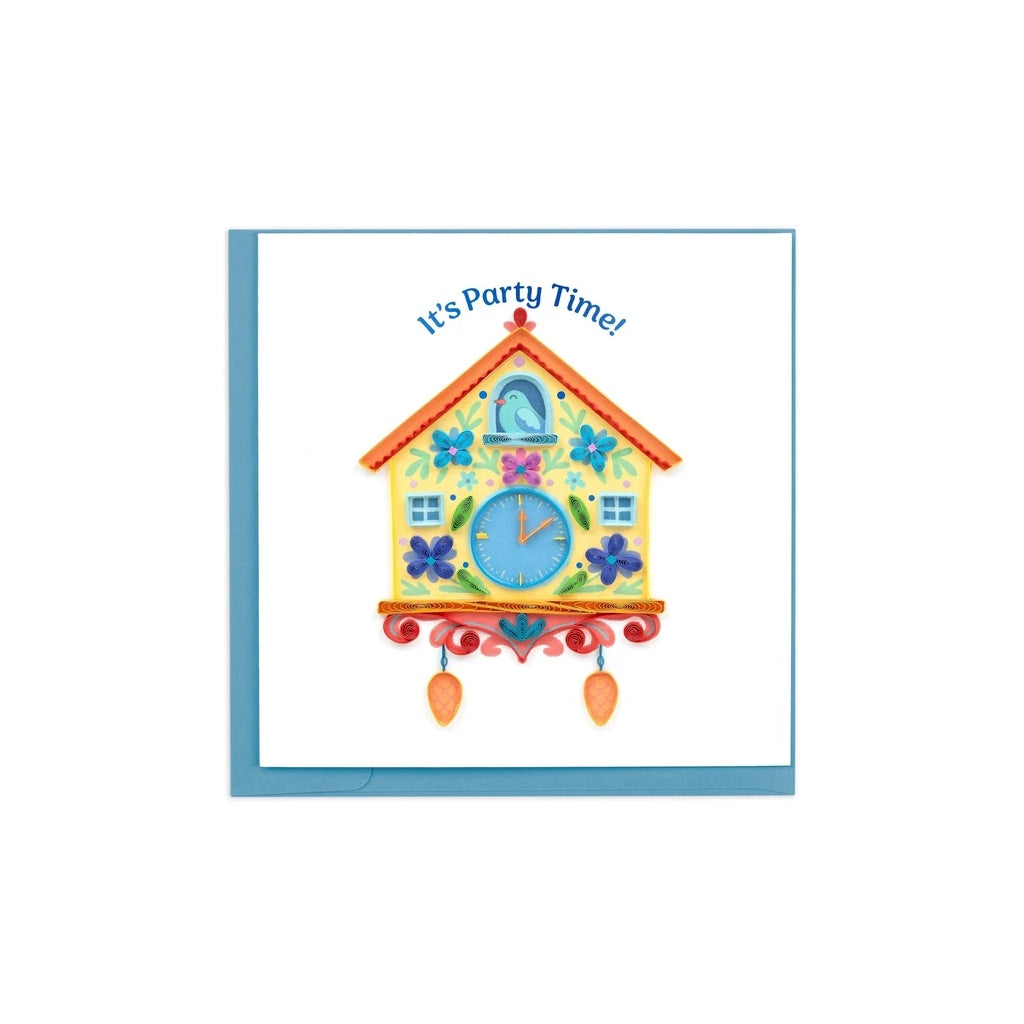 Cuckoo Clock Birthday Quilling Card
