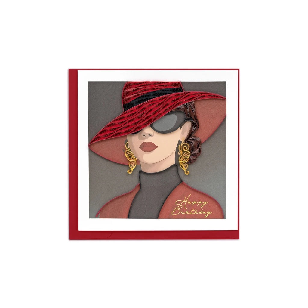 Fashion Birthday Quilling Card