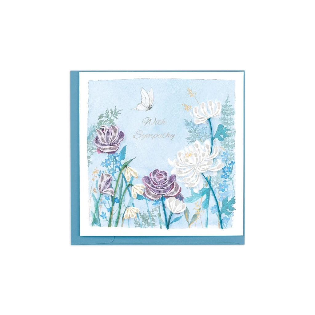 Sympathy Garden Quilling Card