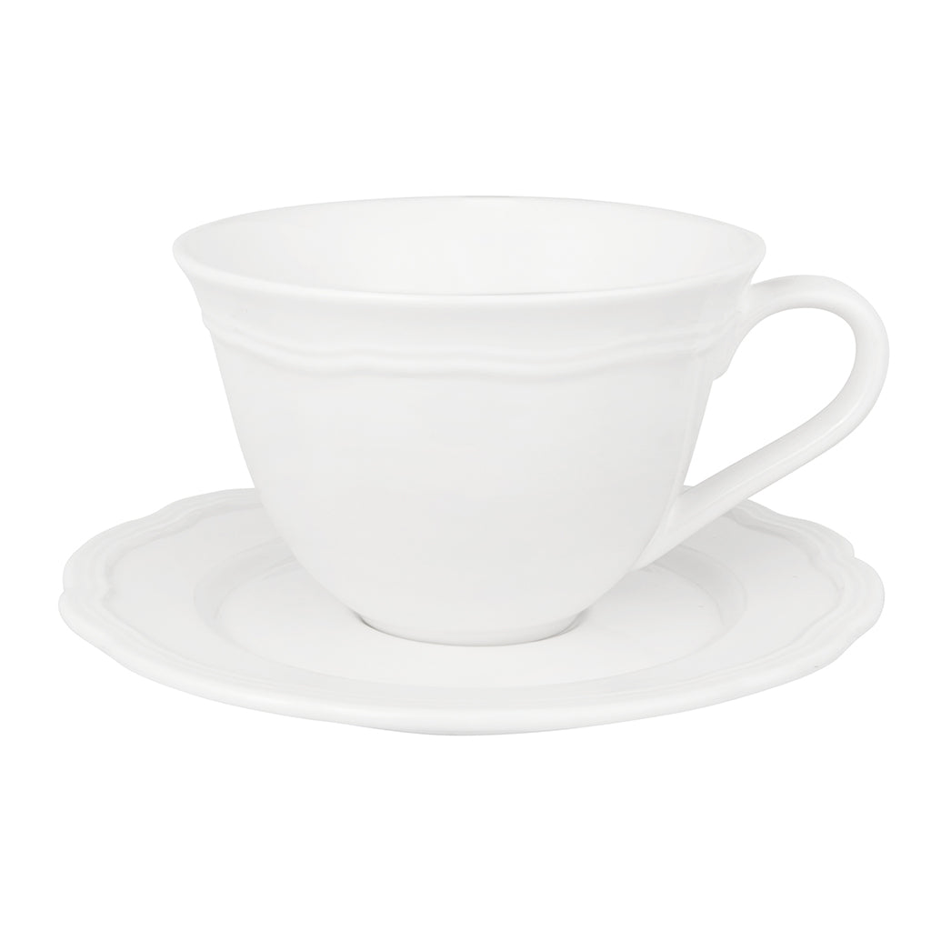 Florence White Teacup &amp; Saucer 220ml