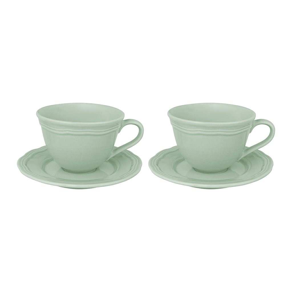Florence Sage Demi Tasse Cup and Saucer set of 2 90ml