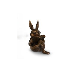 Antique Gold Reading Rabbit 6.25In - Sheridan Nurseries