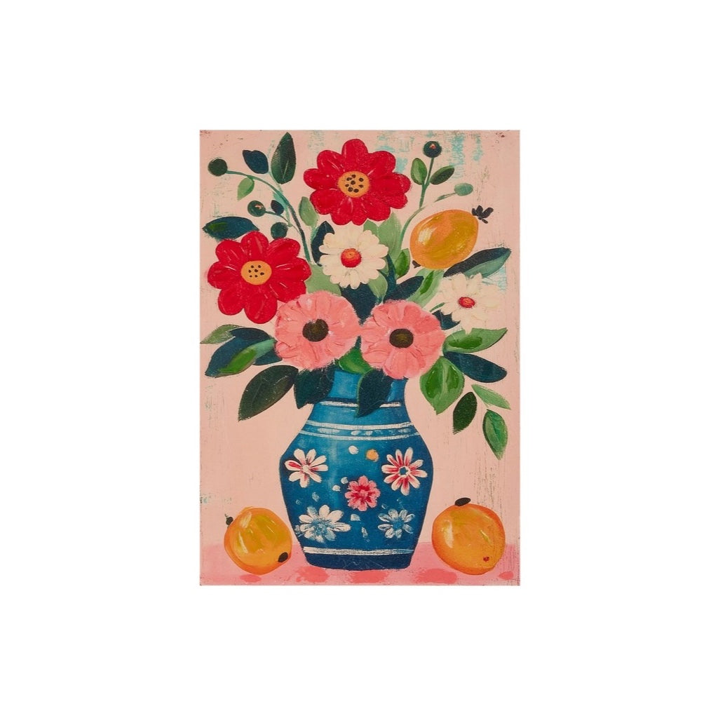 Lemon Bloom Floral Pot Wall Art 19.5In