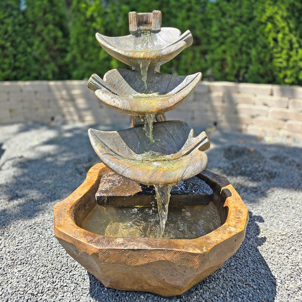 Triple Leaf Fountain, 2Pc