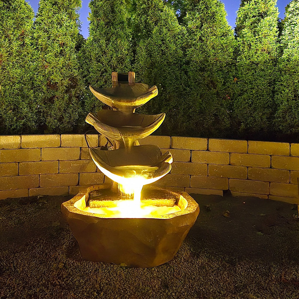 Triple Leaf Fountain, 2Pc