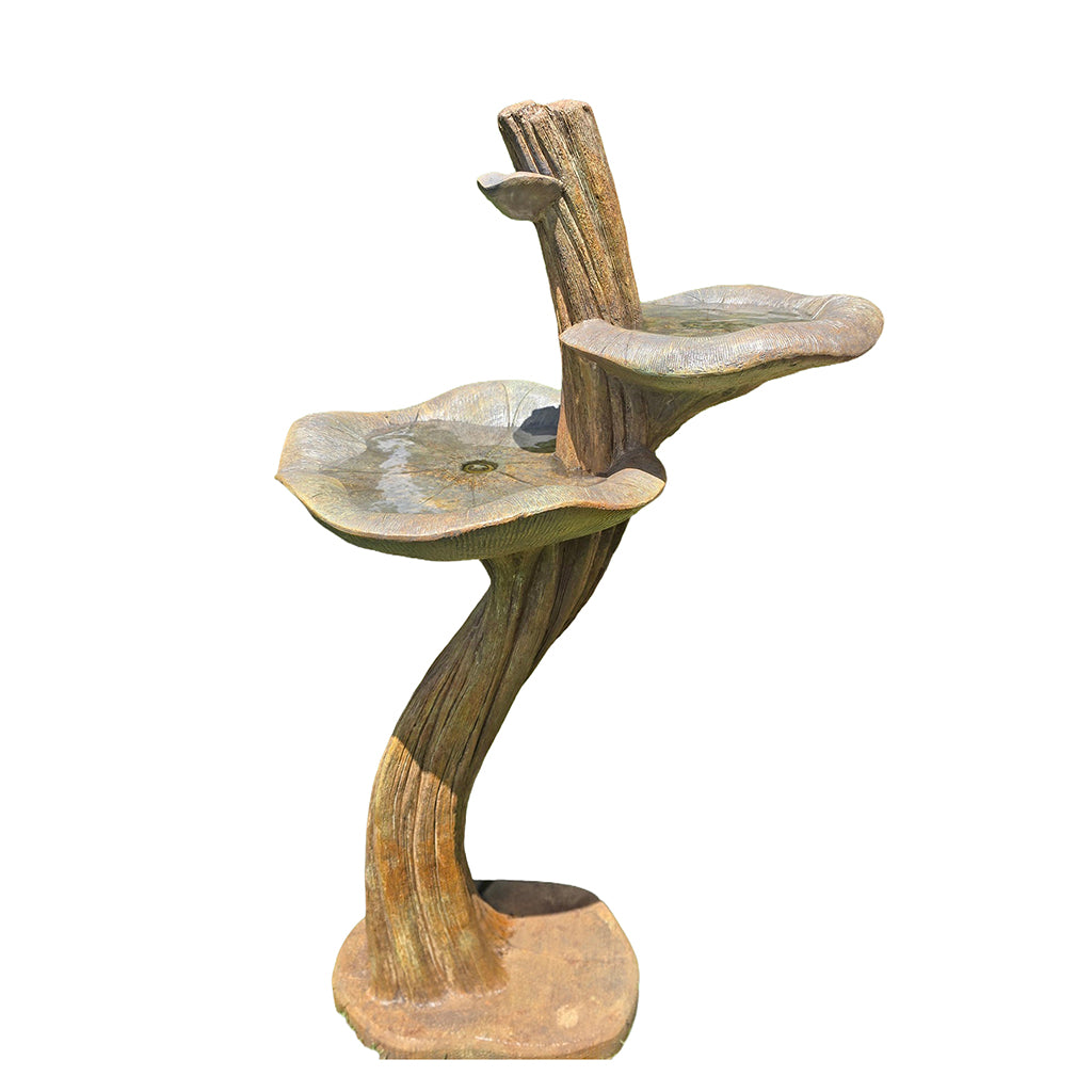 Double Lily Birdbath