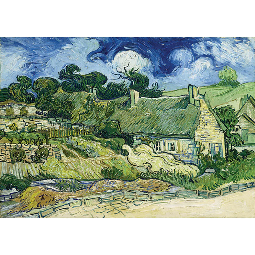 Van Gogh: Thatched Cottages at Cordeville 1000pc Puzzle
