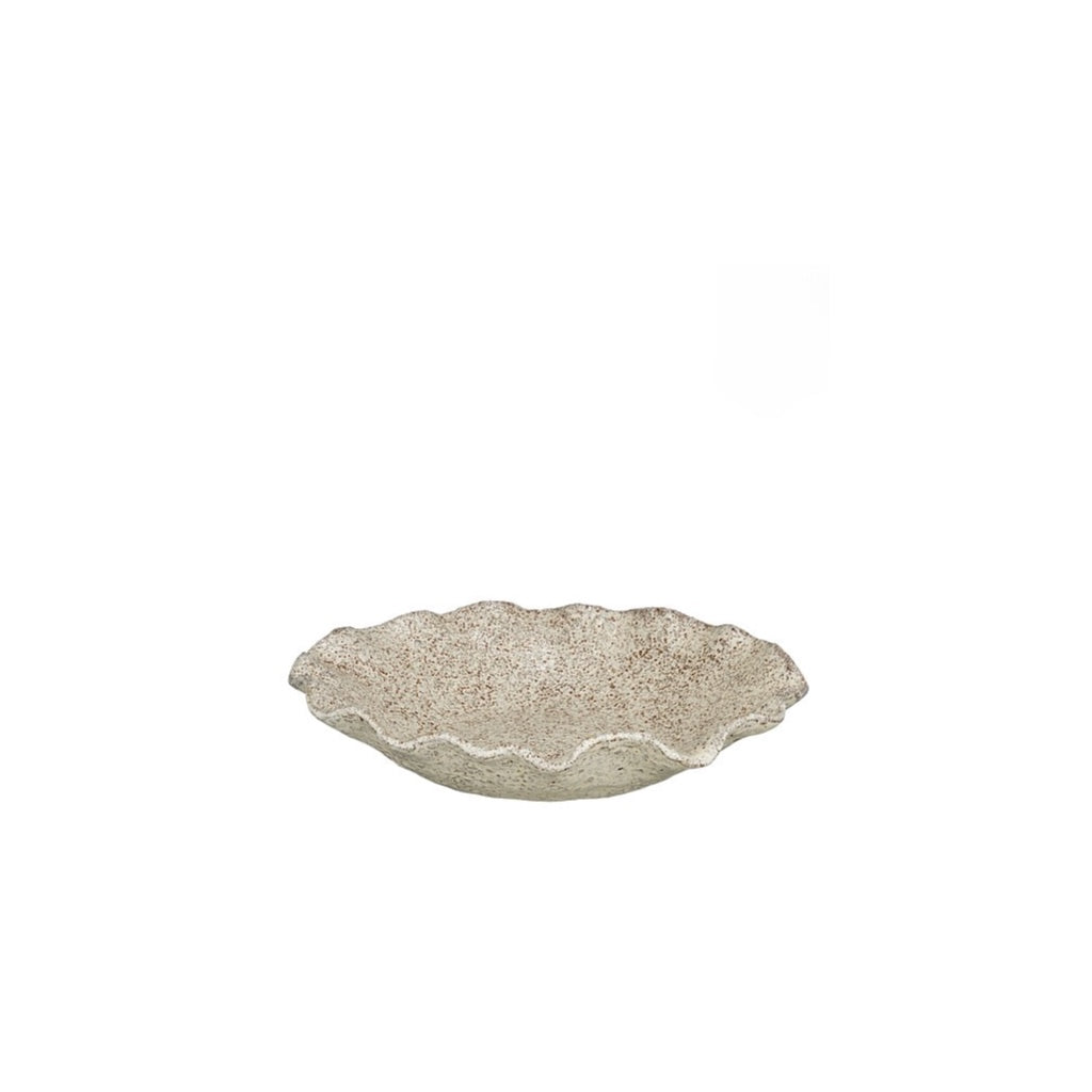 Decorative Shallow Bowl Light Grey