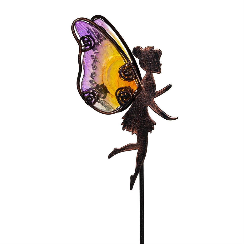 Glass and Metal Fairy Plant Pick