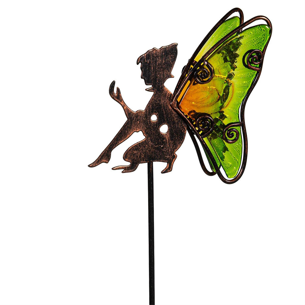 Glass and Metal Fairy Plant Pick