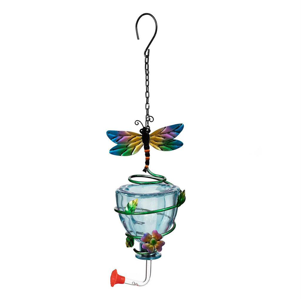 Glass Hummingbird Feeder