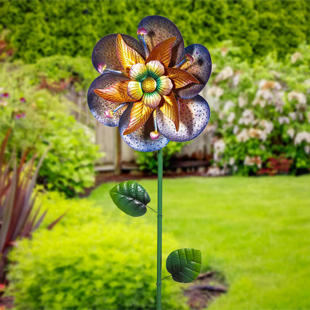 Enchanted Blossom Wind Spinner Stake 60"