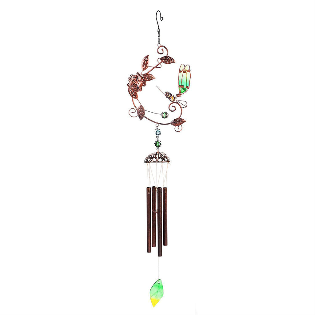 Garden Flutter Windchime Dragonfly Green