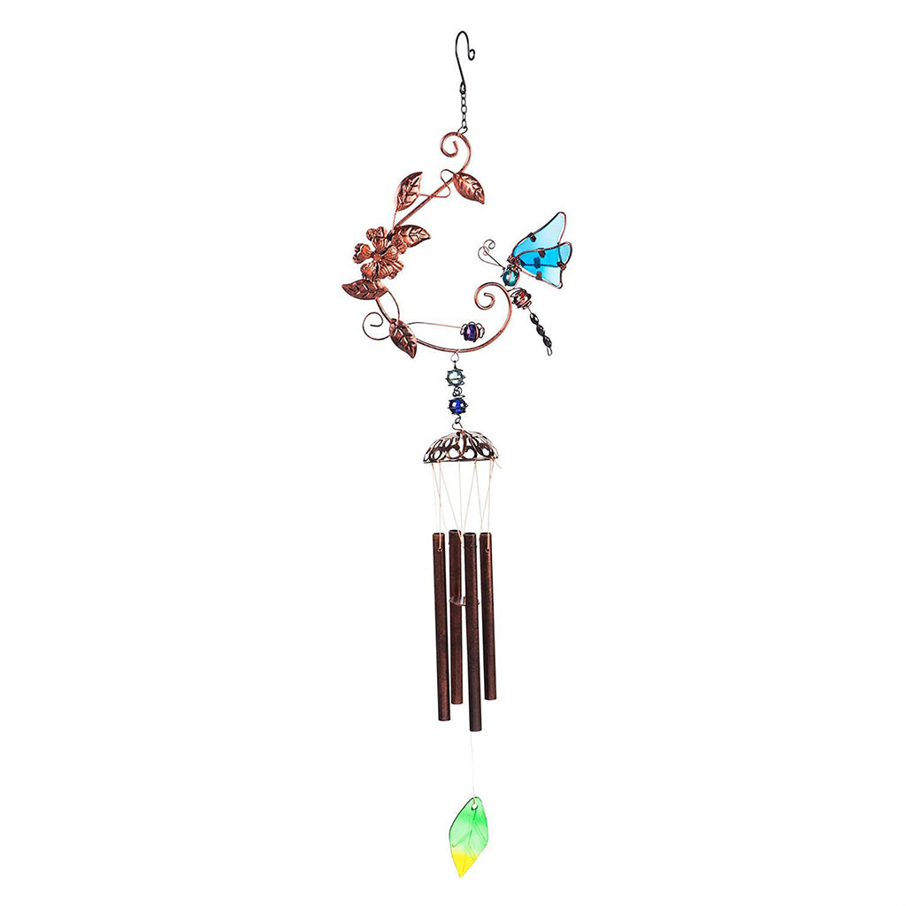 Garden Flutter Windchime Butterfly Blue