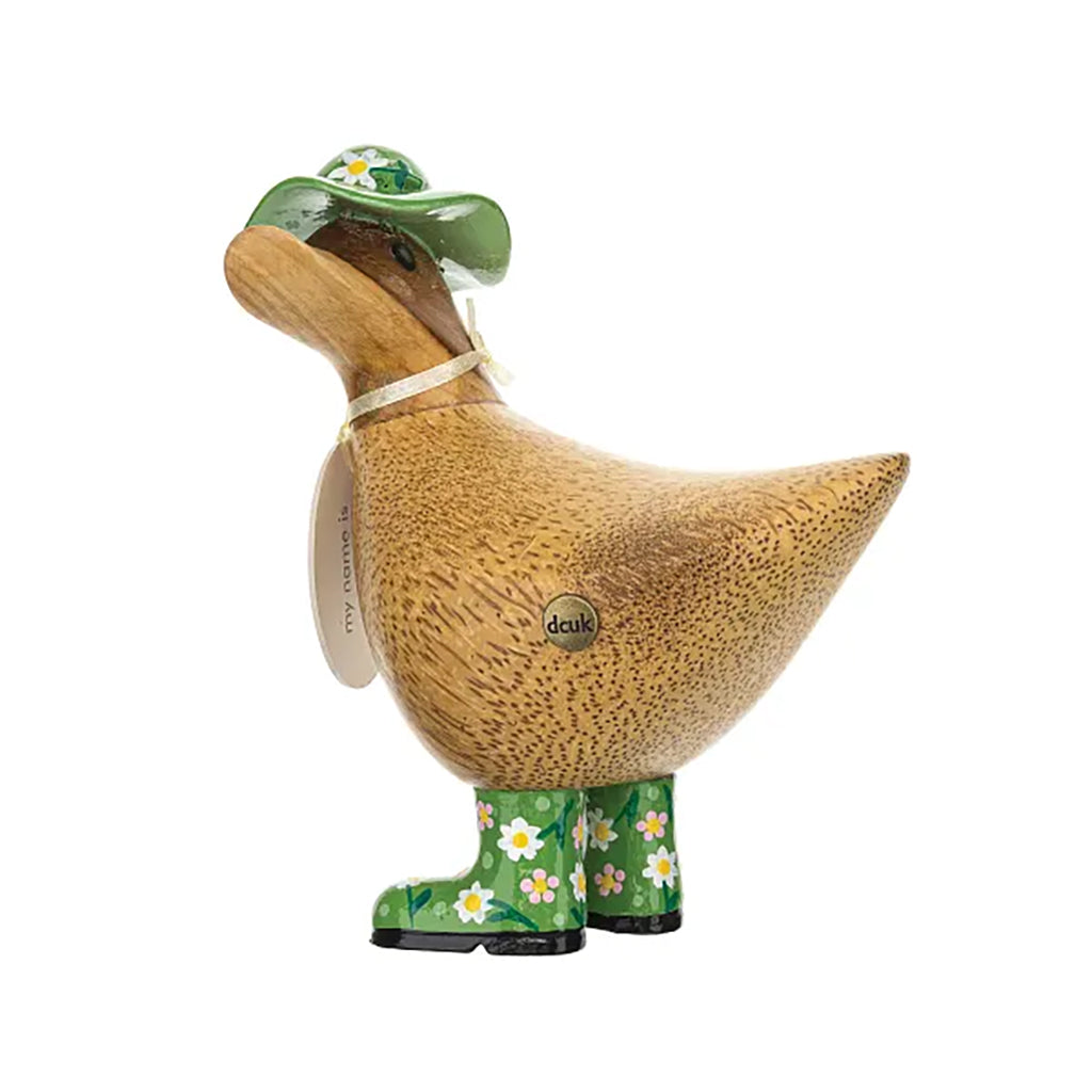 DCUK Floral Hat & Boots Ducky 9" Green