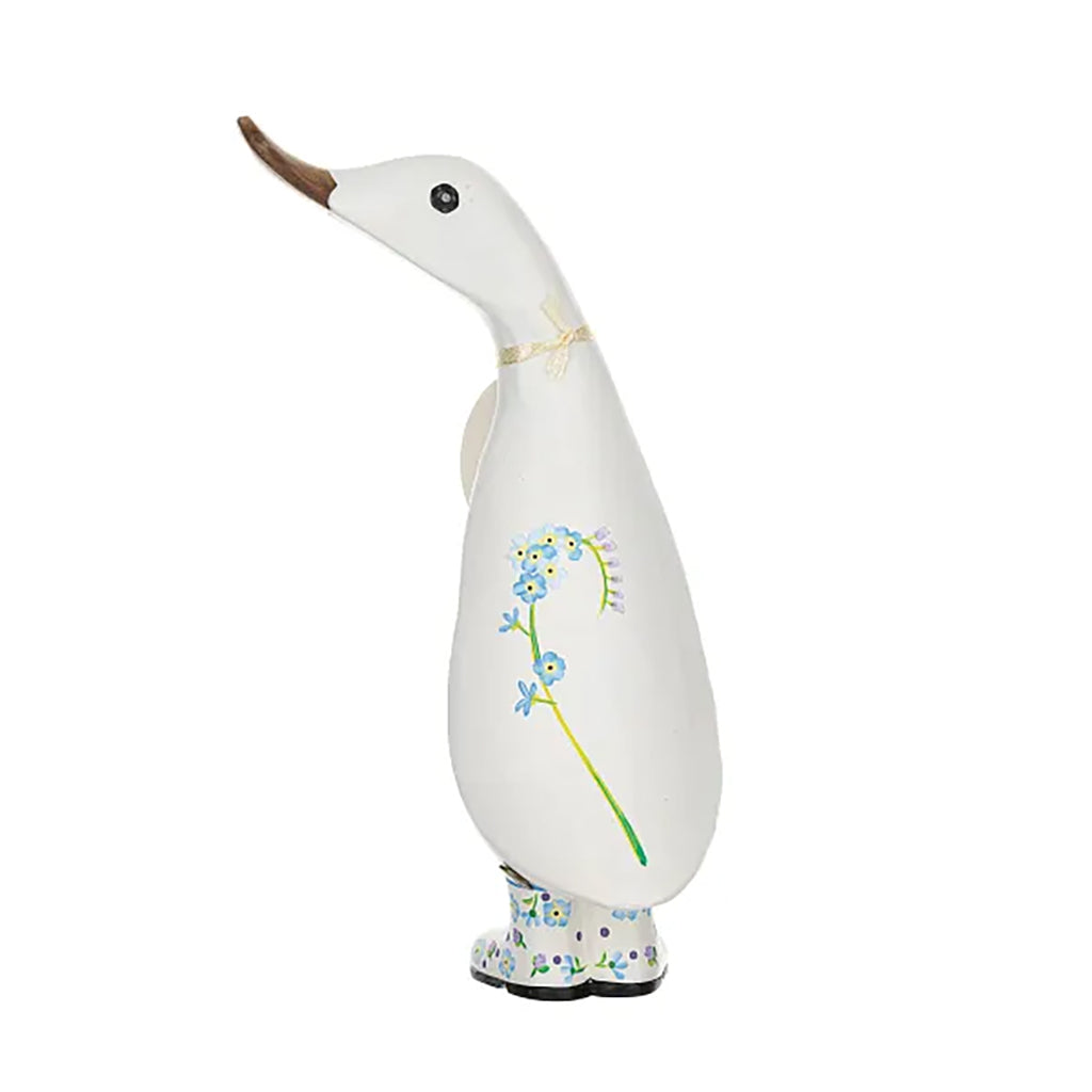 DCUK White Flower Duckling 9" Forget-me-Not