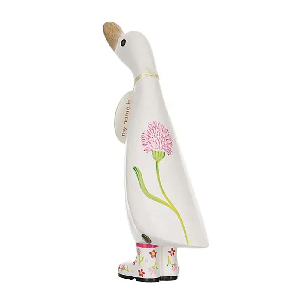 DCUK White Flower Duckling 9" Pink Allium