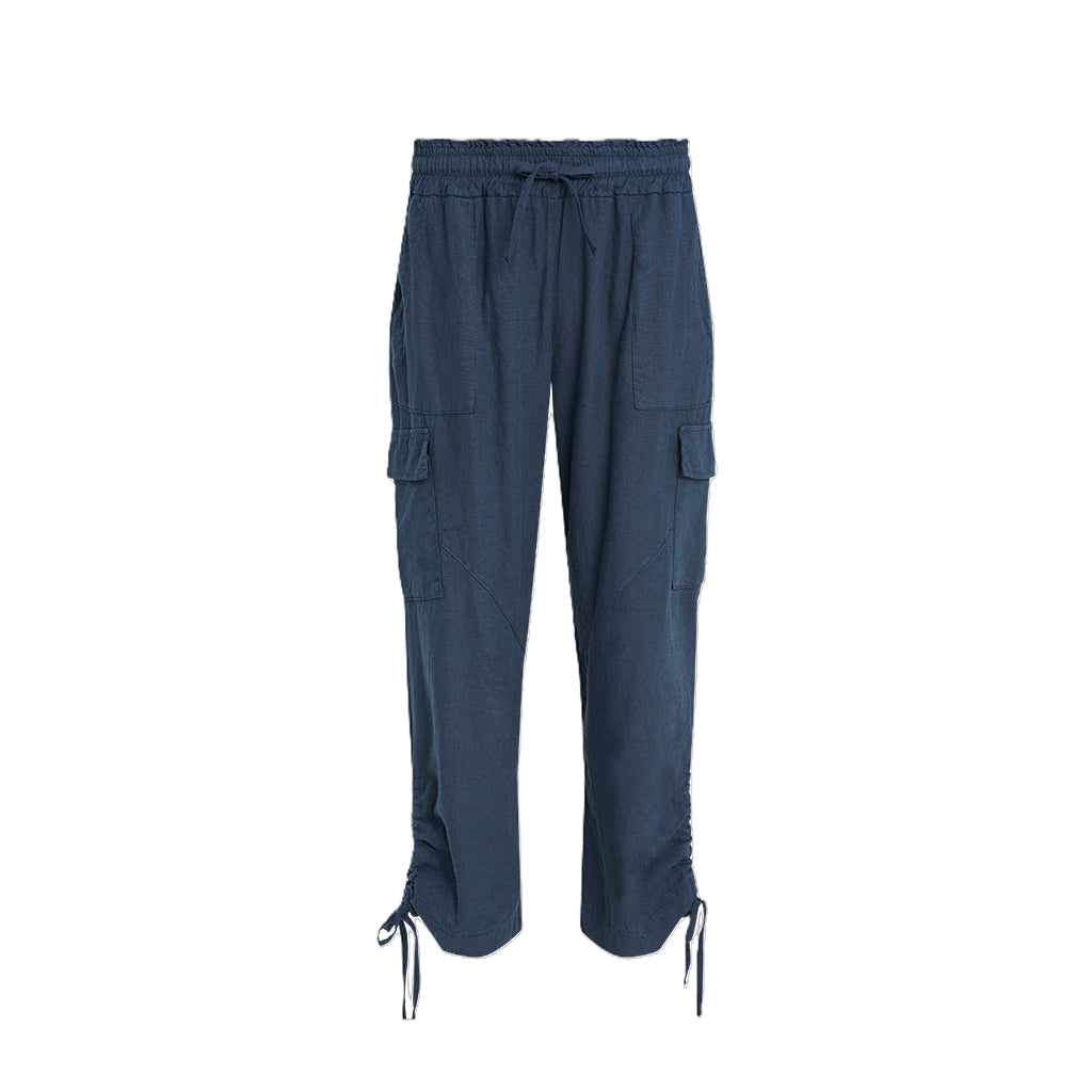 Beach Roll Up Pants Navy