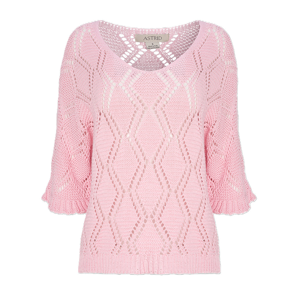 Astrid Aria Knit Sweater Pink