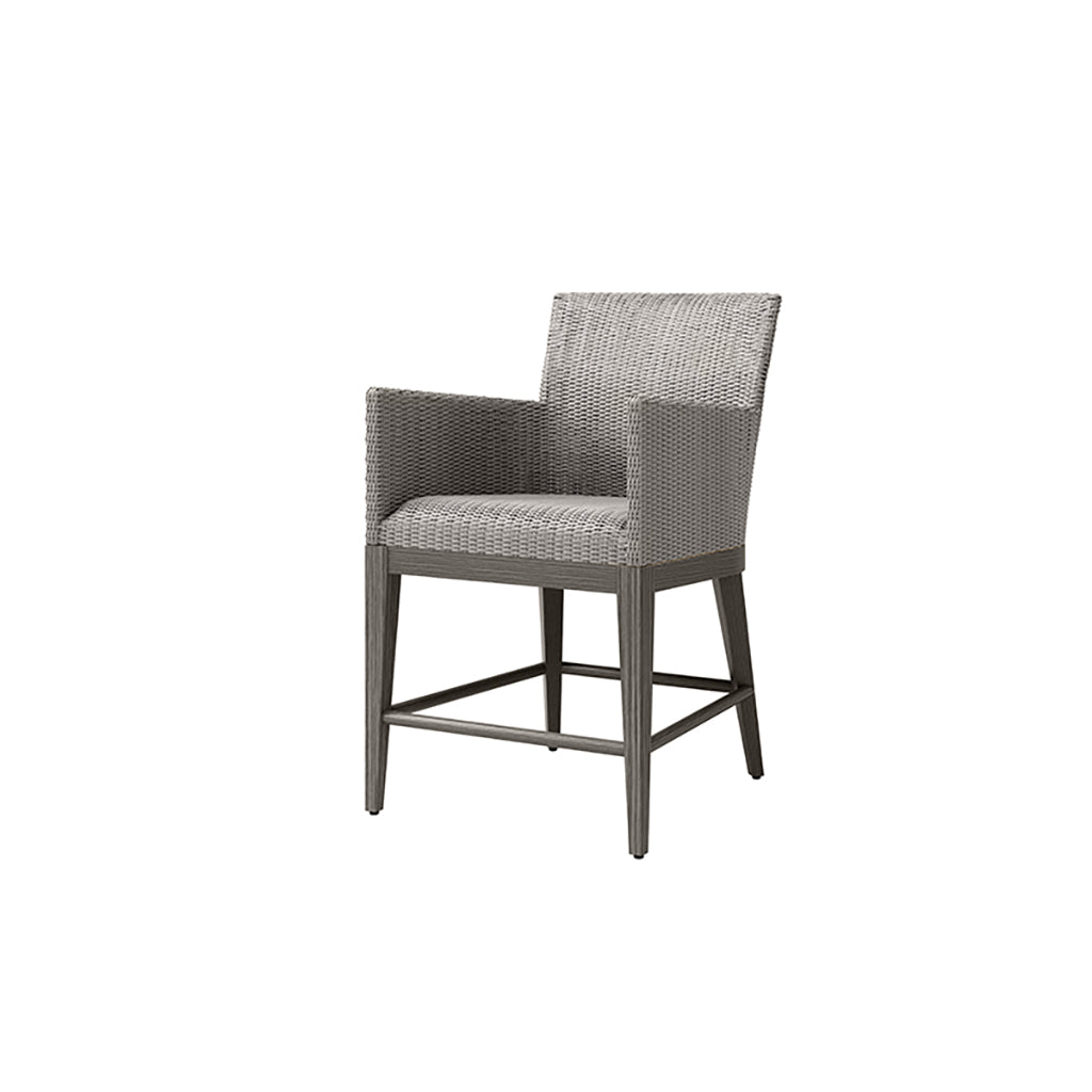 Siena Counter Height Stool with Arms Fog
