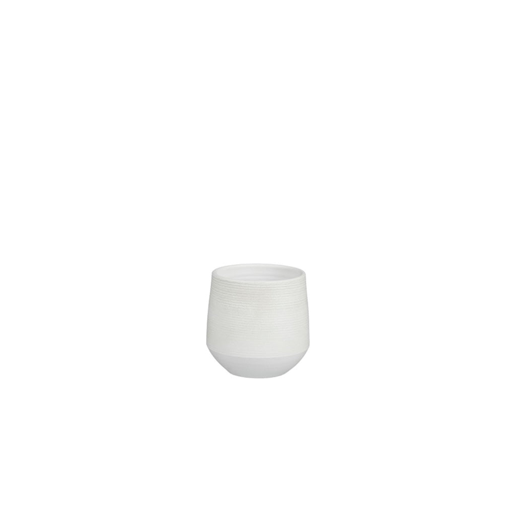 Evora Pot Off White